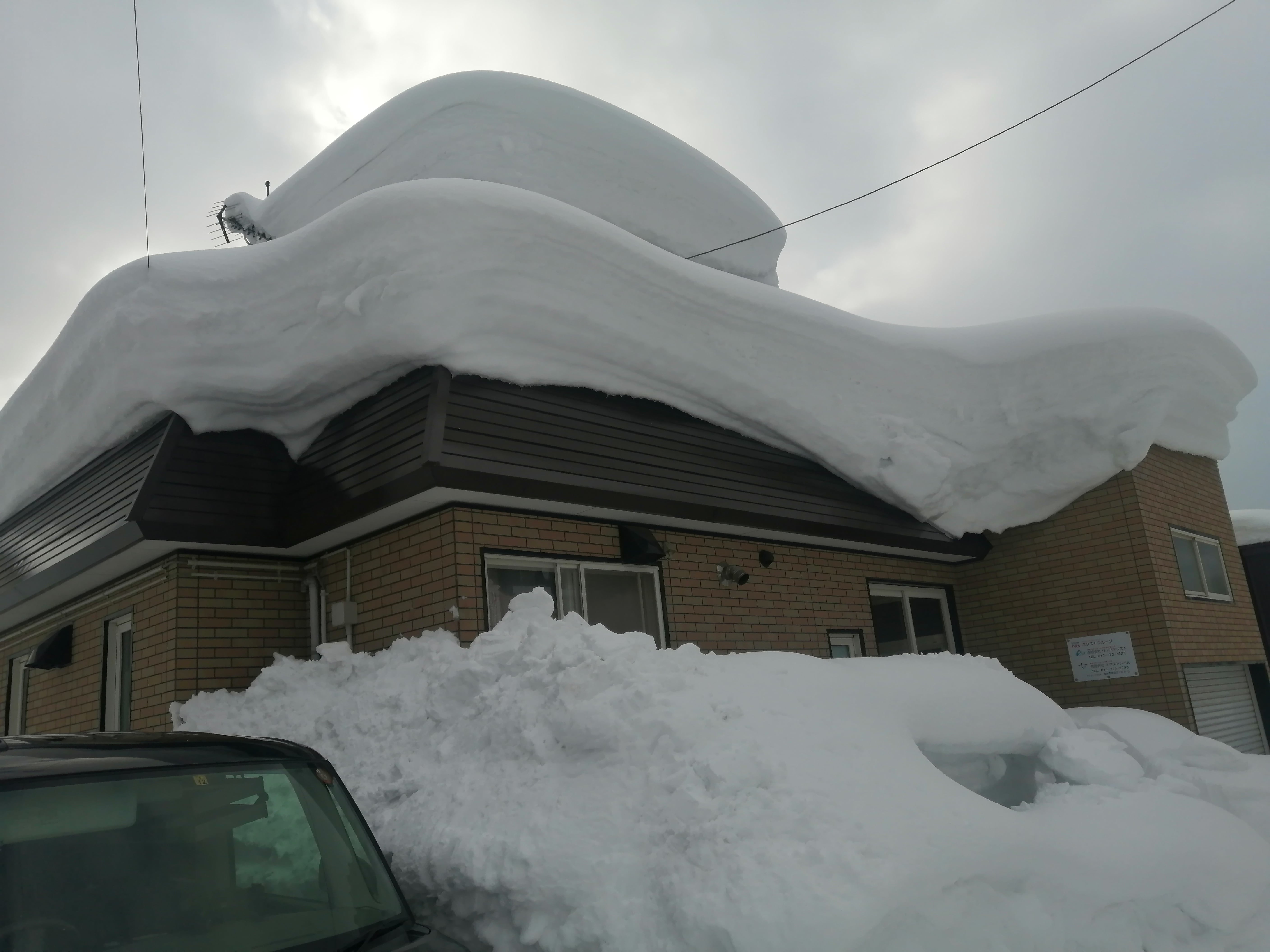 屋根の雪